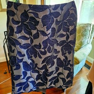 Ann Taylor - Blue tapestry skirt